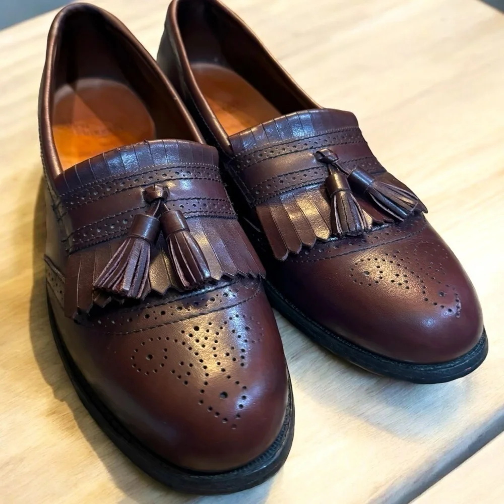 Burgundy Allen Edmonds 12AA‎ narrow men’s shoes